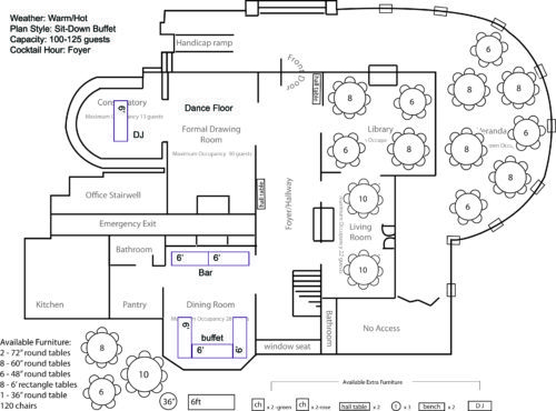 Sample Floor Plans | Weddings, Events, Park